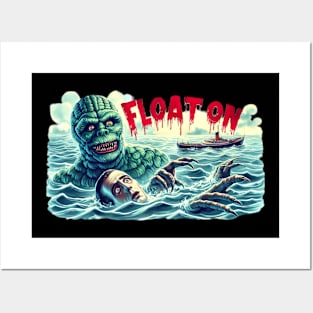 Float on to the black lagoon Posters and Art